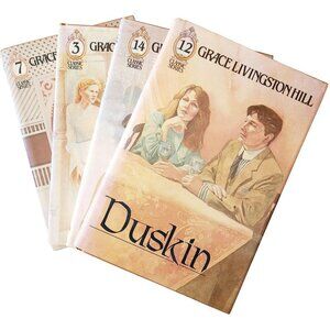 1980s Grace Livingston Hill Lot Of 4 HC Vintage w/ Dust Jackets Classics E44